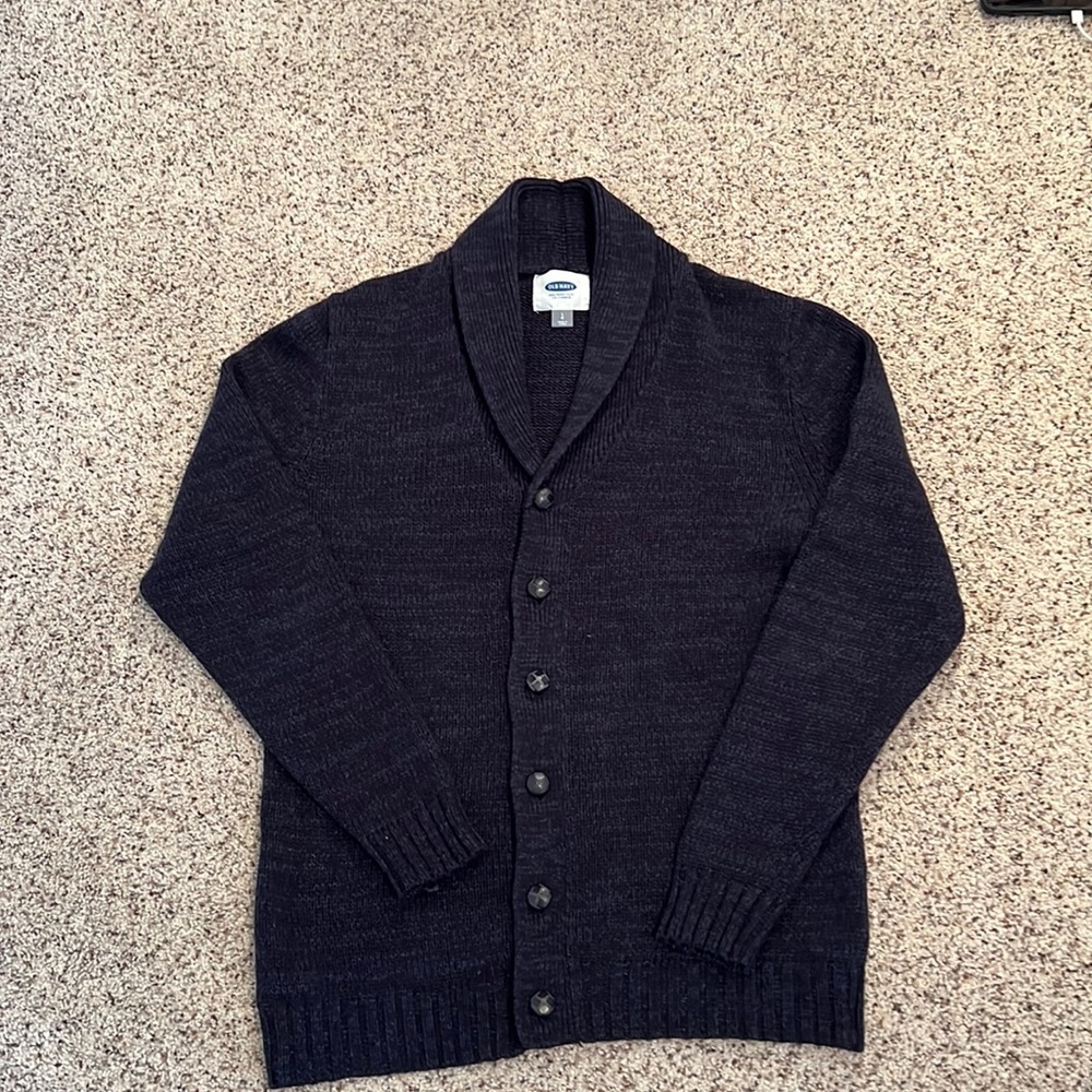 Old Navy, button down cardigan, Blue, Size L